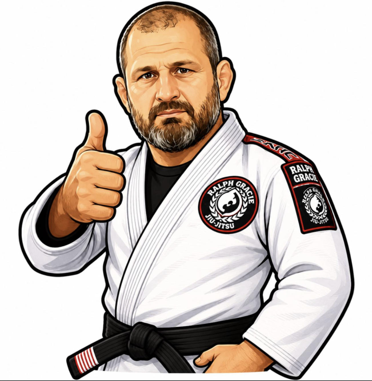 O Protetor — persona ilustrada de Ralph Gracie